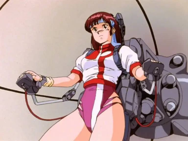 Noriko pilots the mech